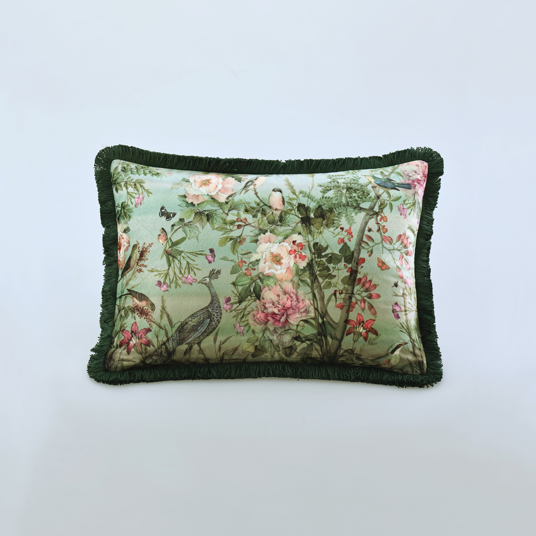 MM Linen | Chinoiserie Cushions | 60cm x 40cm image 0